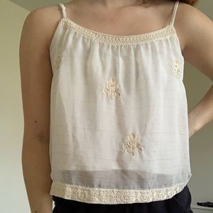American Eagle cream tank